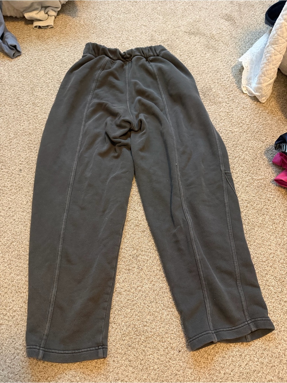 AERIE Black Elastic Waist Lounge Pants - Picture 4 of 4